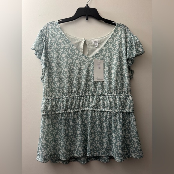 madison and berkeley Tops - Green and White Madison and Berkeley Top